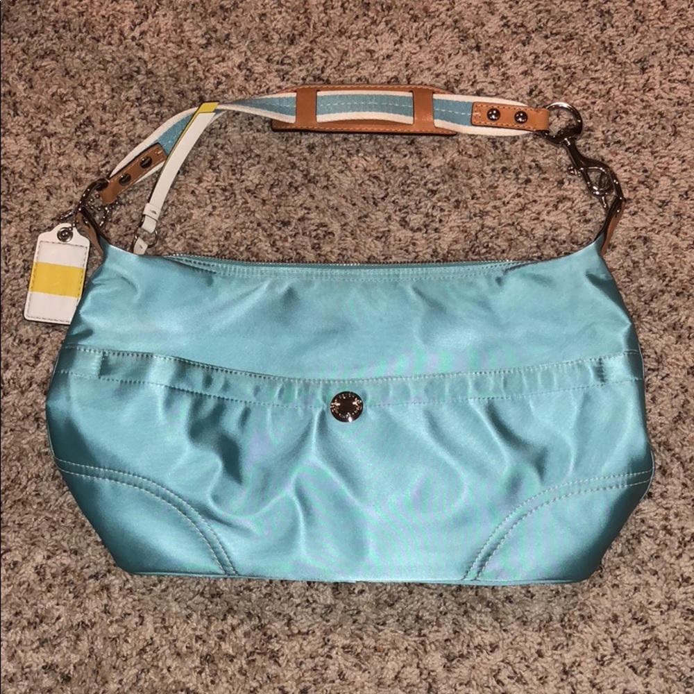 Coach Satin Shoulder Bag